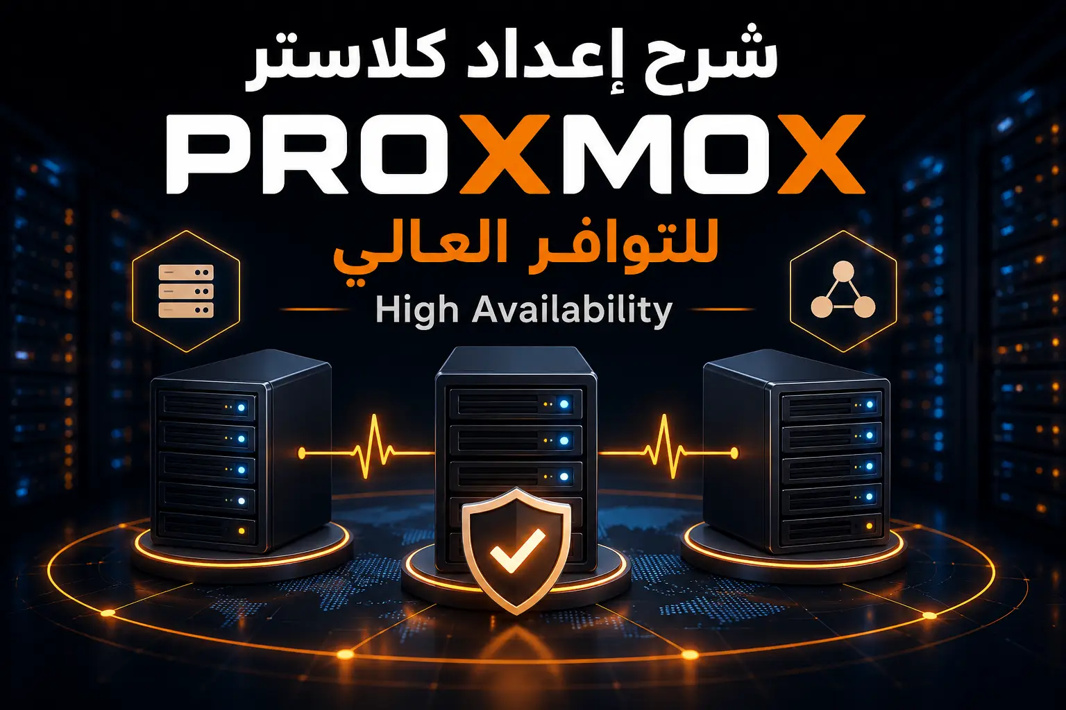 شرح إعداد كلاستر Proxmox للتوافر العالي High Availability - مرام هوست
