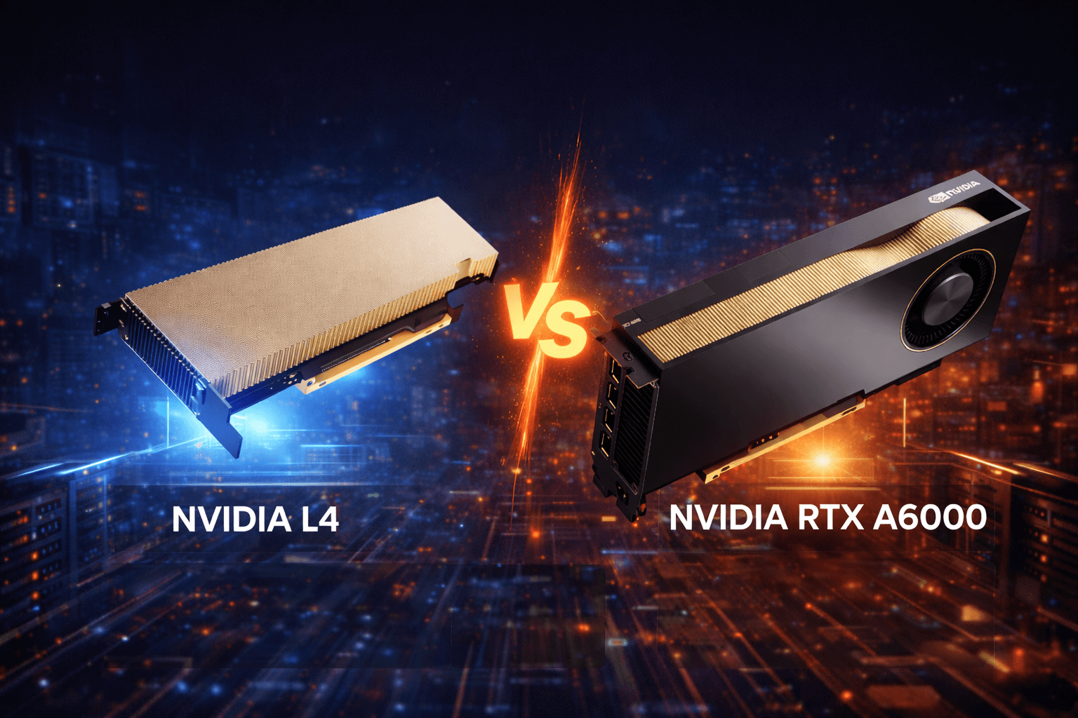أفضل سيرفرات GPU للذكاء الاصطناعي في 2026: مقارنة NVIDIA L4 vs RTX A6000 - مرام هوست