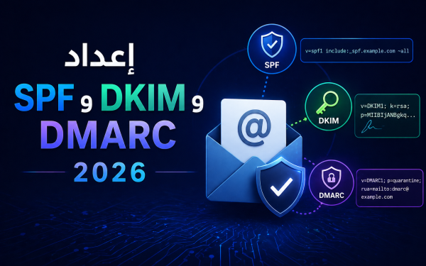 إعداد SPF و DKIM و DMARC لحماية الإيميلات