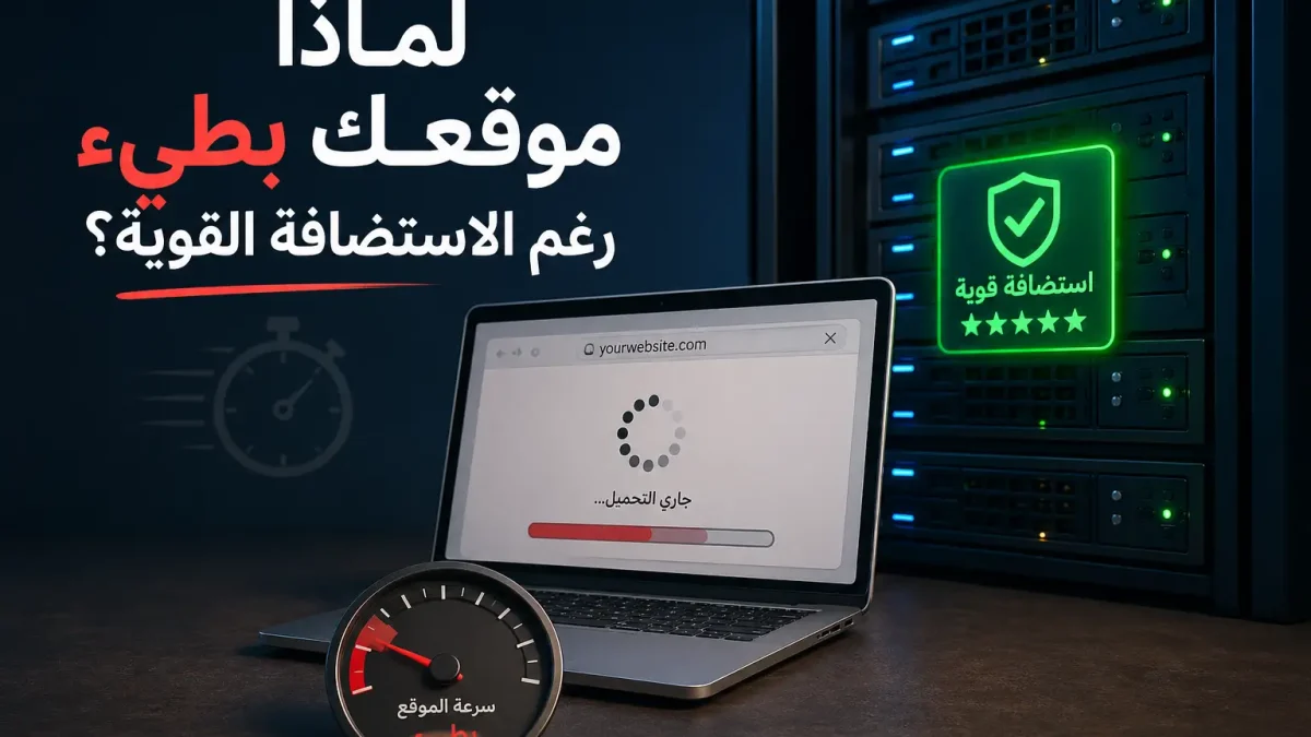 لماذا موقعك بطيء رغم الاستضافة القوية؟ الأسباب الحقيقية والحلول في 2026 - مرام هوست