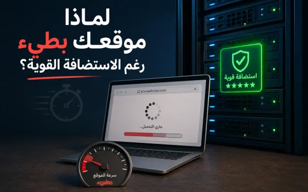 لماذا موقعك بطيء رغم الاستضافة القوية؟ الأسباب الحقيقية والحلول في 2026 - مرام هوست