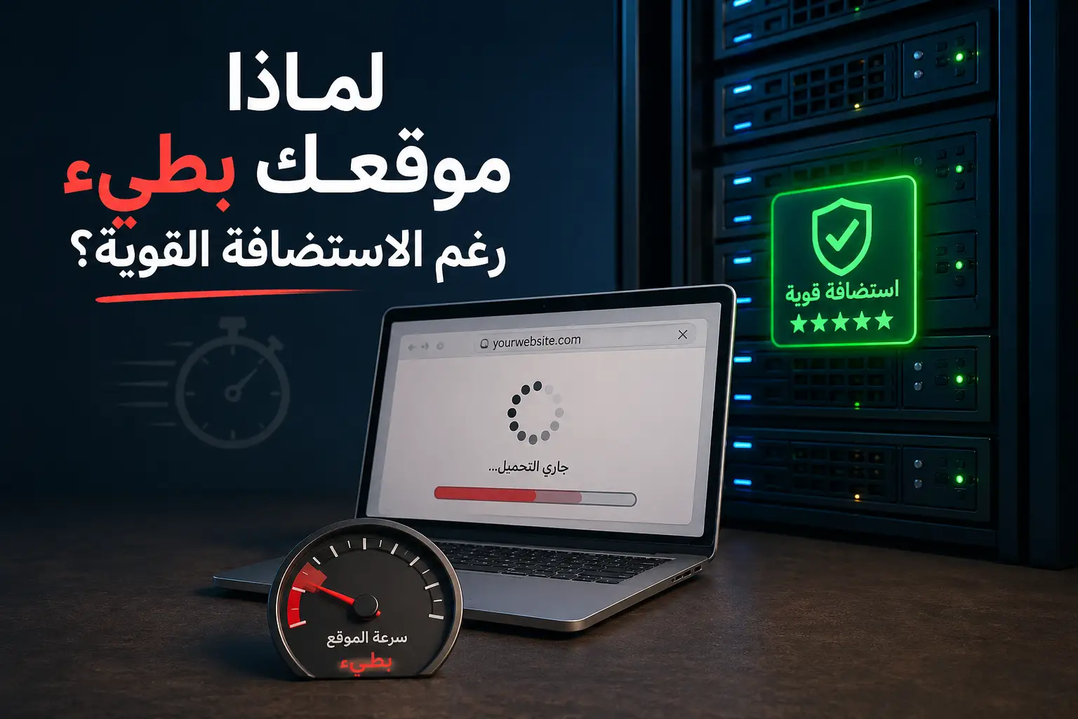 بطء الموقع رغم الاستضافة القوية