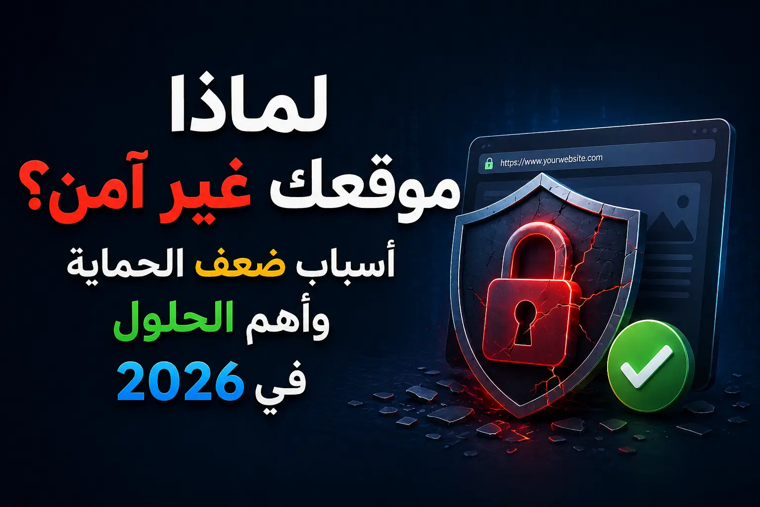موقعك غير آمن وحلول الحماية