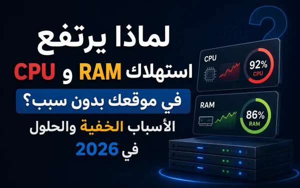 لماذا يرتفع استهلاك CPU وRAM في موقعك بدون سبب؟ الأسباب الخفية والحلول في 2026 - مرام هوست