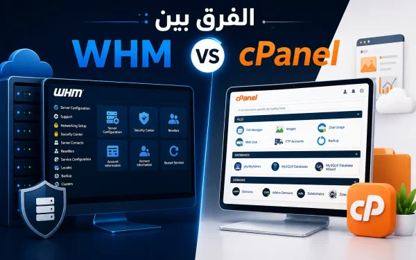 الفرق بين WHM و cPanel 2026: شرح كامل لمدير السيرفر - مرام هوست