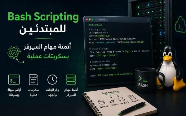 Bash Scripting لأتمتة مهام السيرفر