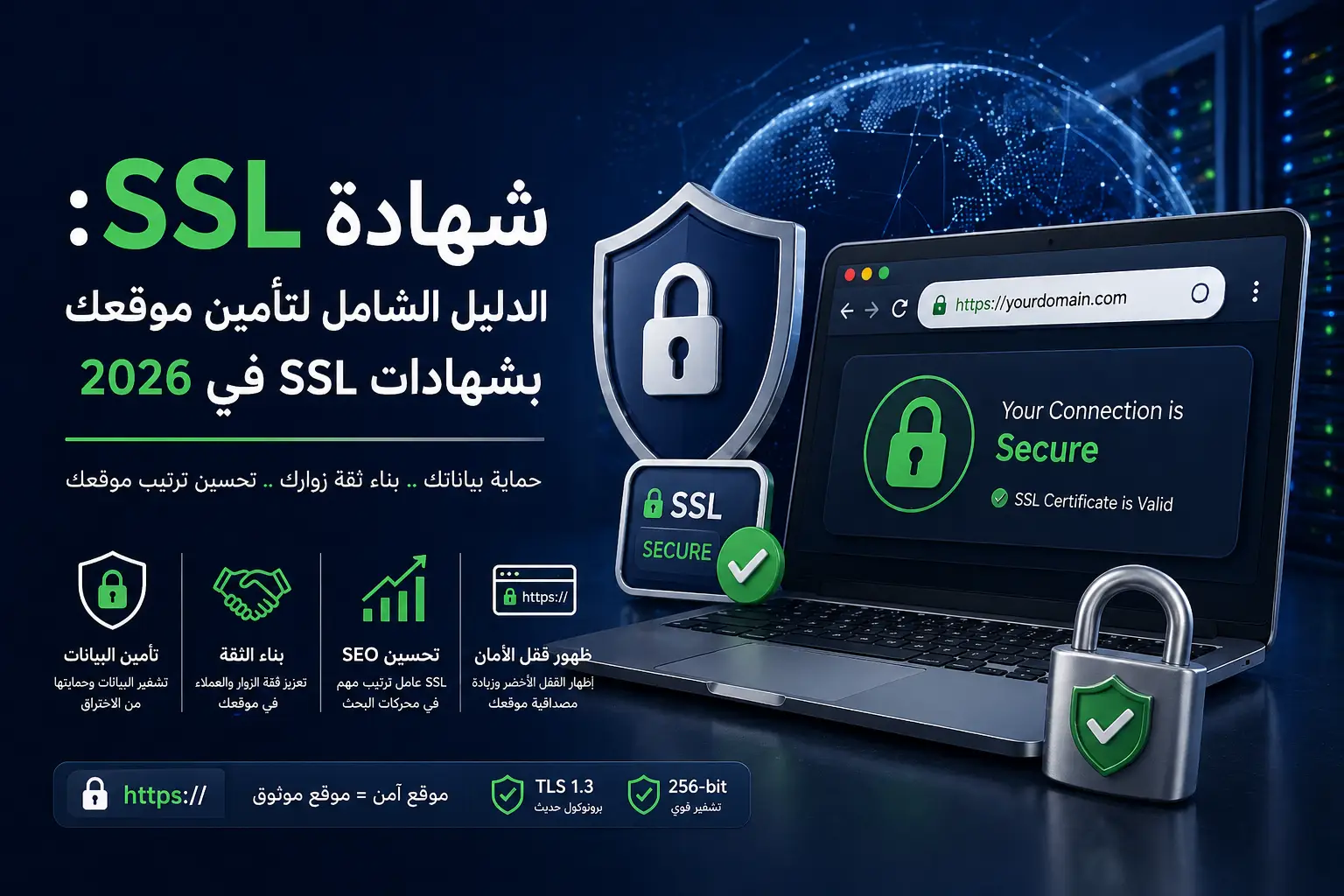شهادة SSL لتأمين موقعك