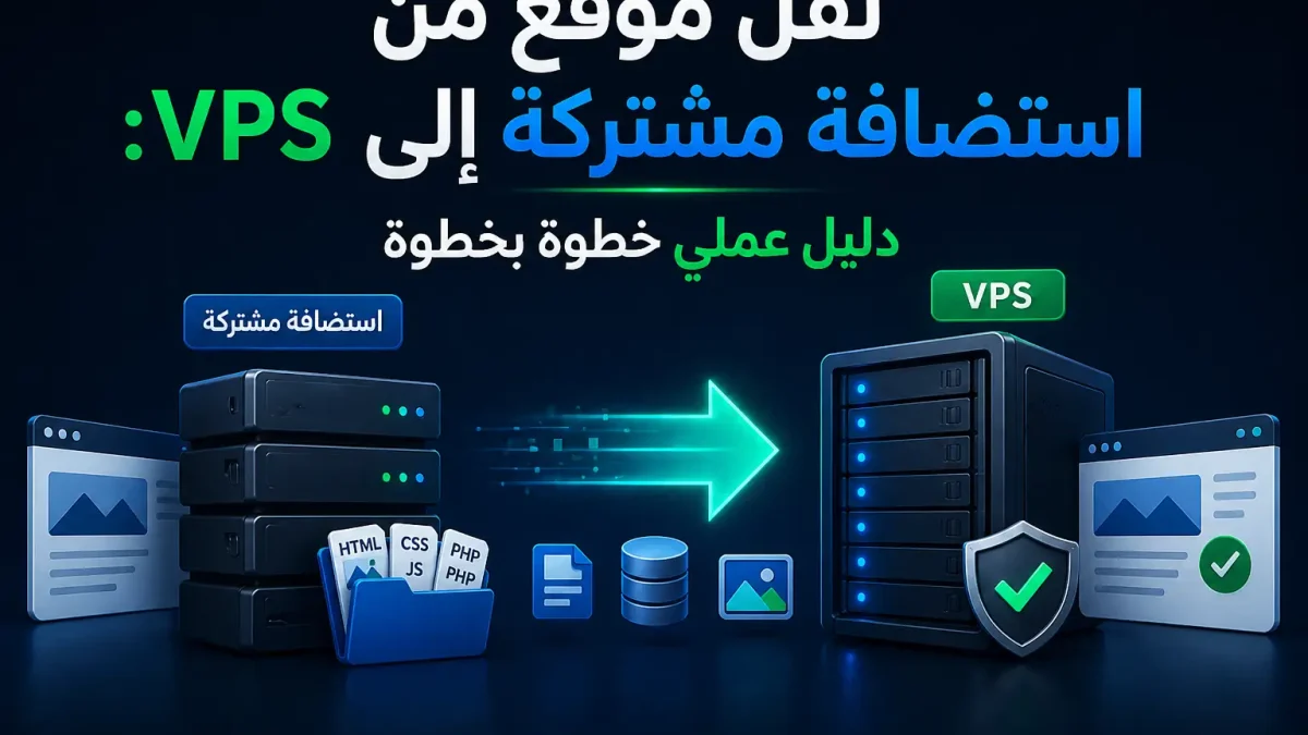 نقل موقع من استضافة مشتركة إلى VPS