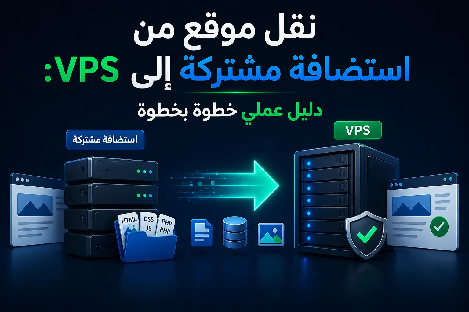 نقل موقع من استضافة مشتركة إلى VPS