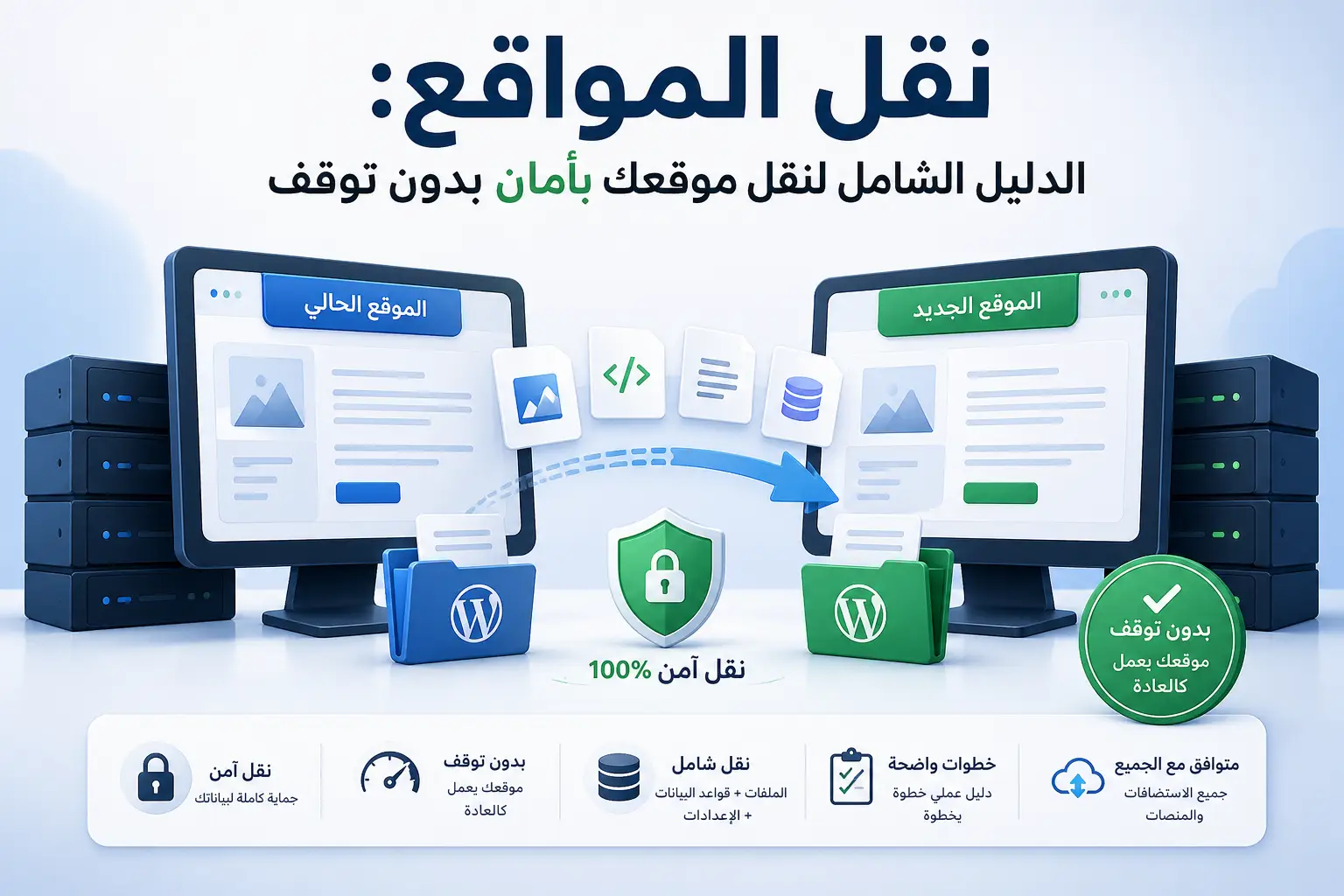 نقل المواقع بأمان بدون توقف