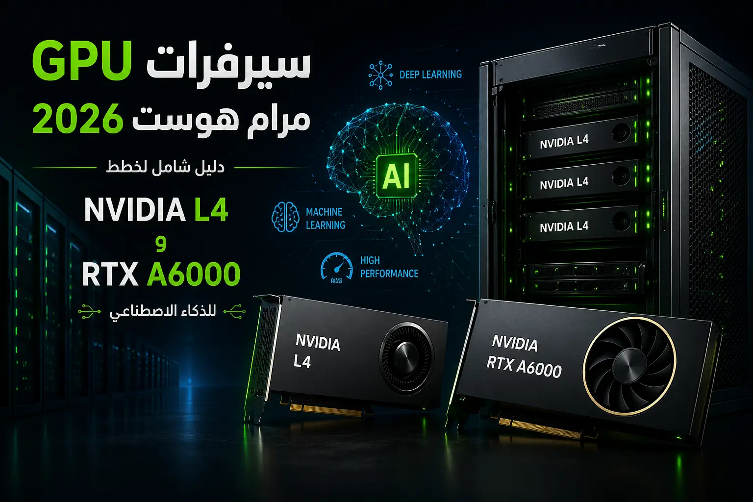 سيرفرات GPU مرام هوست NVIDIA L4 و A6000