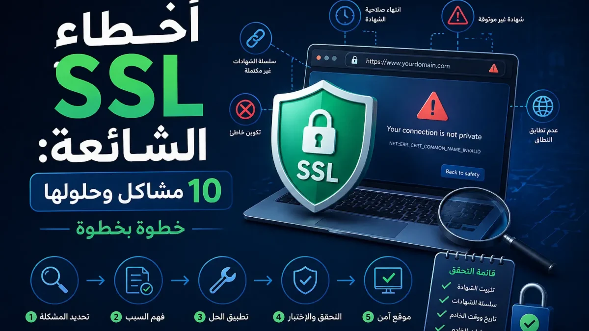 أخطاء SSL الشائعة: 10 مشاكل وحلولها خطوة بخطوة - مرام هوست