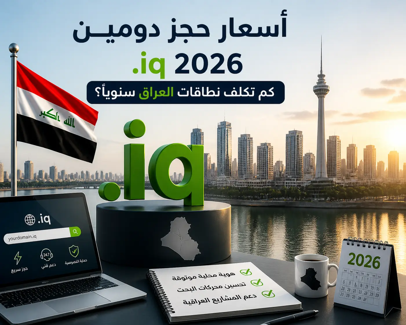 أسعار حجز دومين .iq العراقي