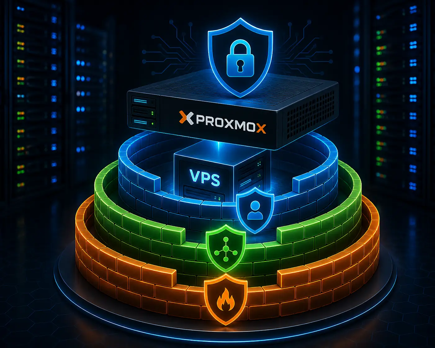 شرح حماية VPS في Proxmox بثلاث طبقات Firewall 2026: حماية الترافيك والـ Public IPs والبنية الافتراضية بالكامل - مرام هوست