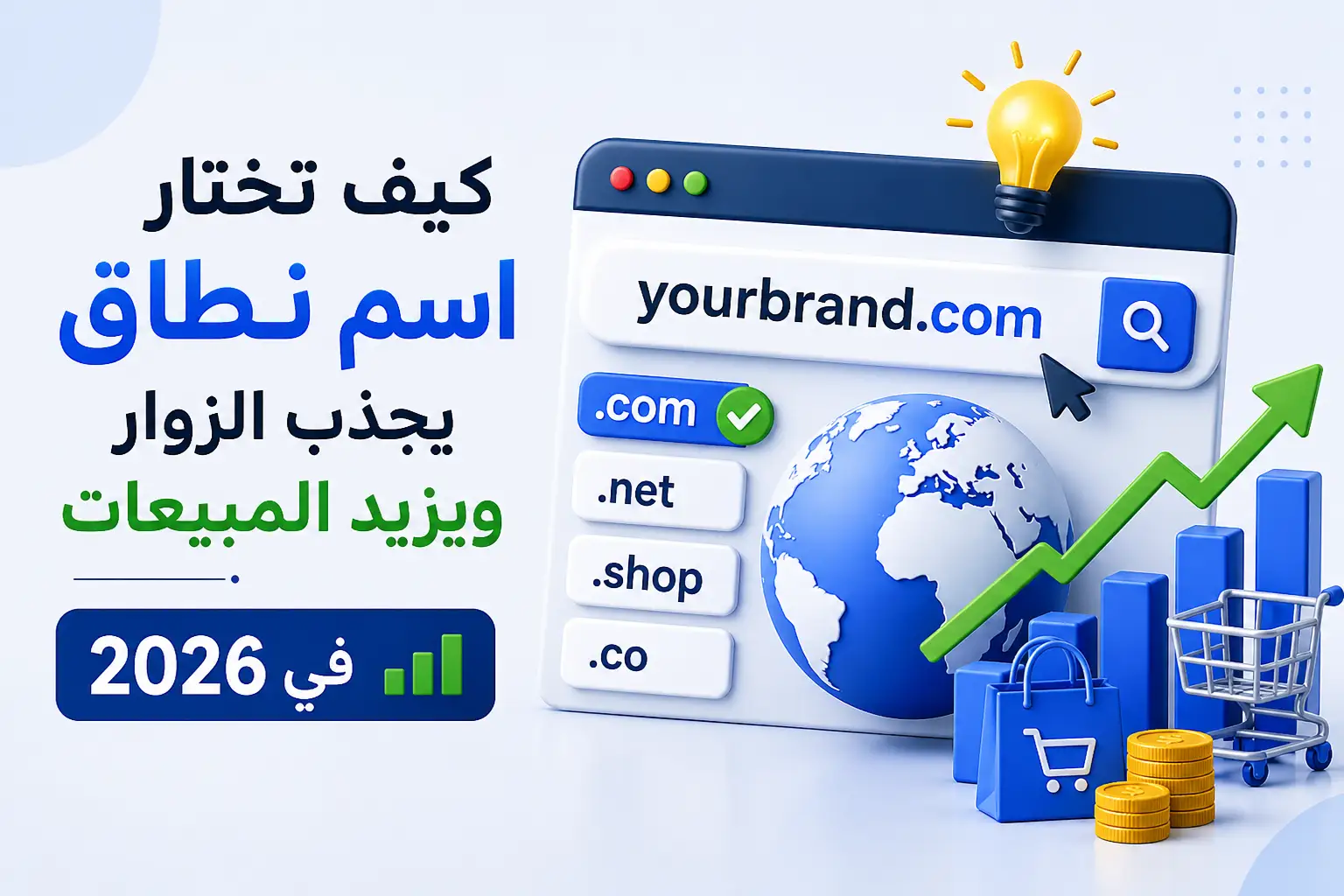 كيف تختار اسم نطاق يجذب الزوار ويزيد المبيعات في 2026 - مرام هوست