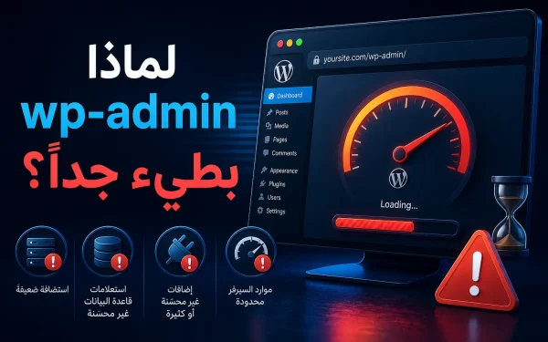 wp-admin بطيء وحلول تسريع لوحة WordPress