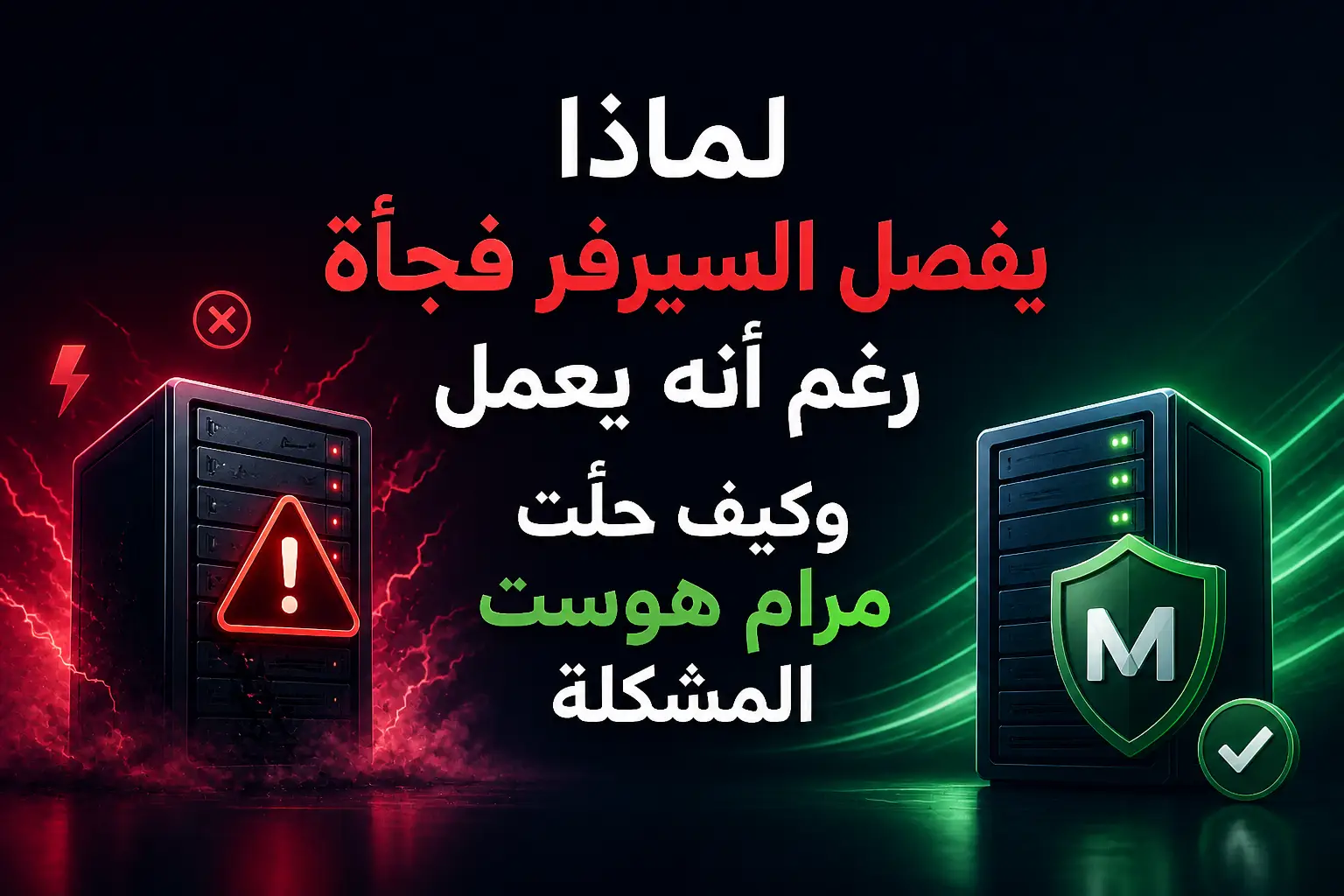 يفصل السيرفر فجأة وحلول معالجته