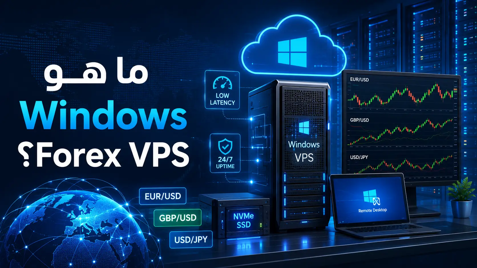 ما هو Windows Forex VPS؟ الدليل الكامل للمتداولين في 2026 - مرام هوست