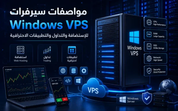 مواصفات سيرفرات Windows VPS للاستضافة والتداول والتطبيقات الاحترافية – الدليل الكامل 2026 - مرام هوست