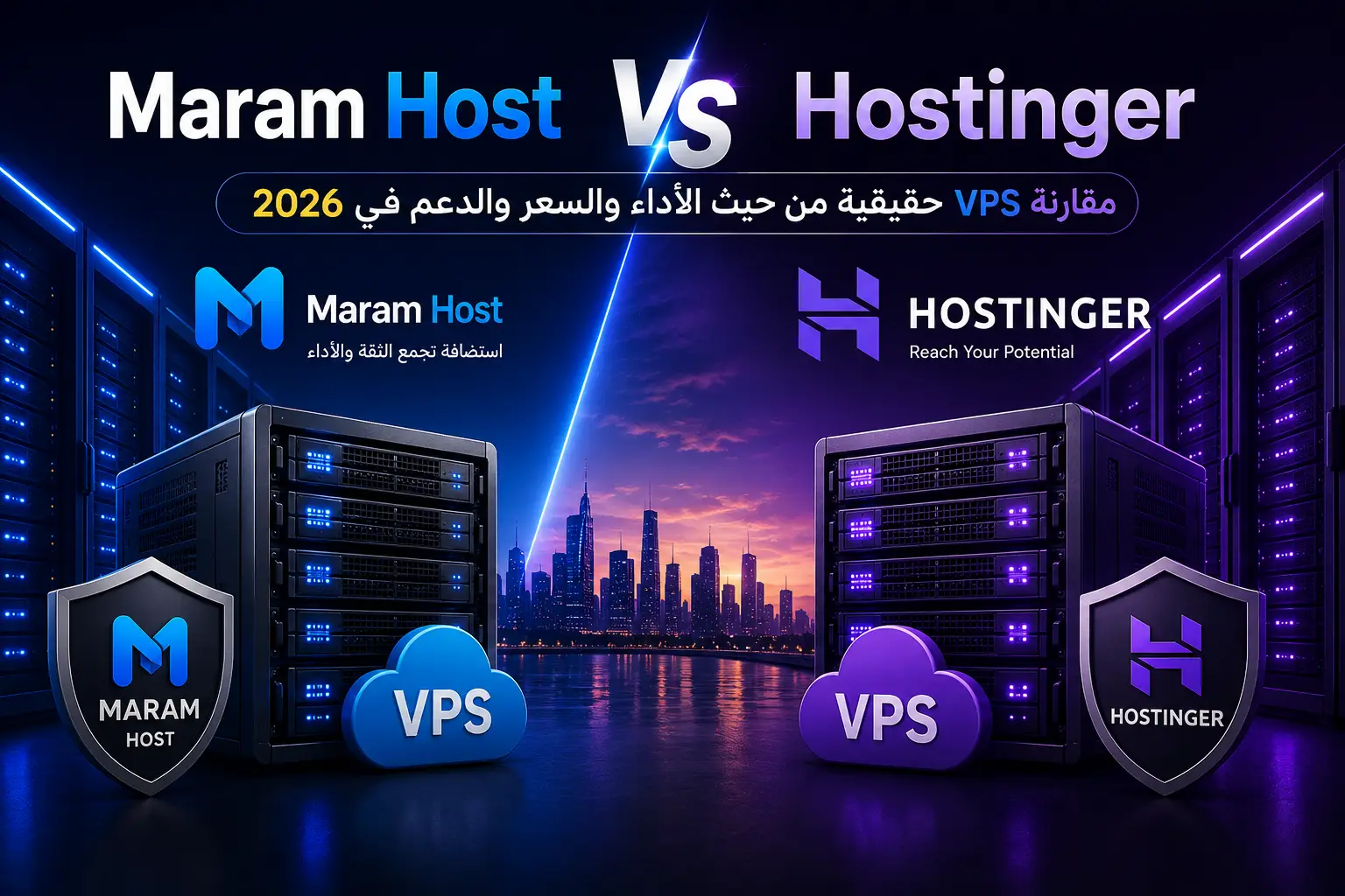 Maram Host vs Hostinger: مقارنة VPS حقيقية من حيث الأداء والسعر والدعم في 2026 - مرام هوست