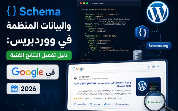 Schema والبيانات المنظمة في ووردبريس: دليل تفعيل النتائج الغنية في Google 2026 - مرام هوست