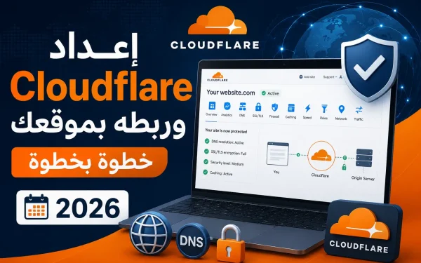 إعداد Cloudflare وربطه بموقعك خطوة بخطوة 2026 - مرام هوست