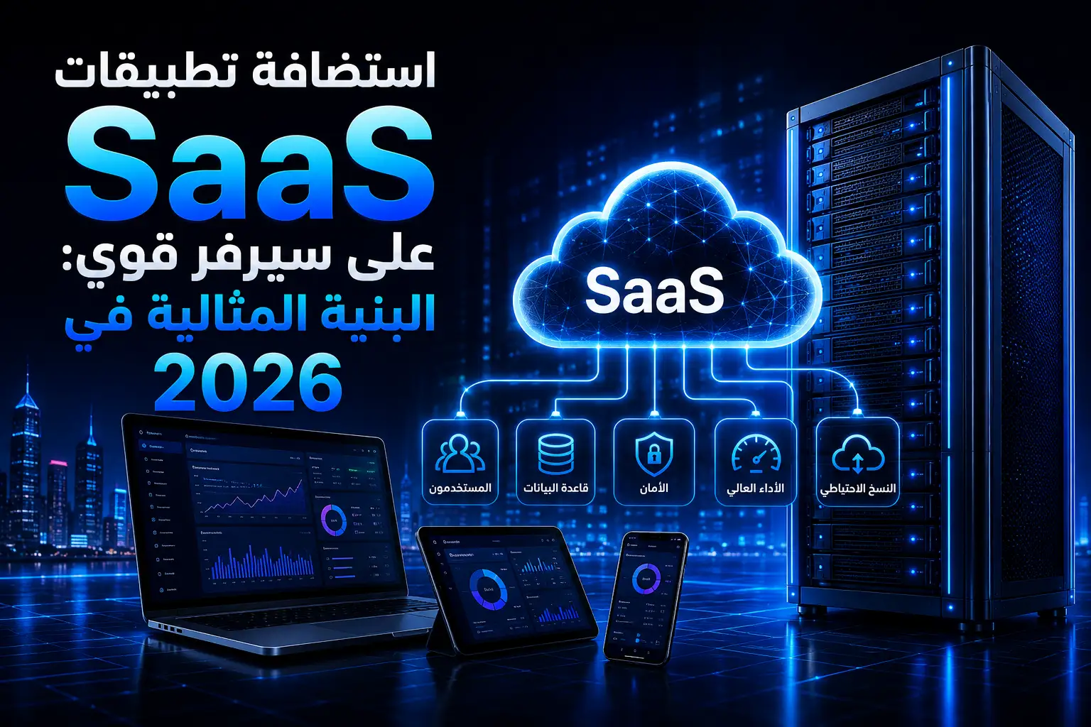 استضافة تطبيقات SaaS على سيرفر قوي: البنية المثالية في 2026 - مرام هوست