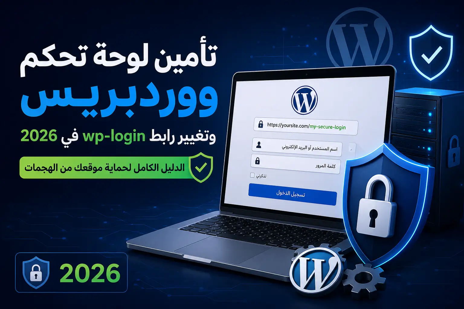 تأمين لوحة تحكم ووردبريس وتغيير رابط wp-login في 2026: الدليل الكامل لحماية موقعك من الهجمات - مرام هوست
