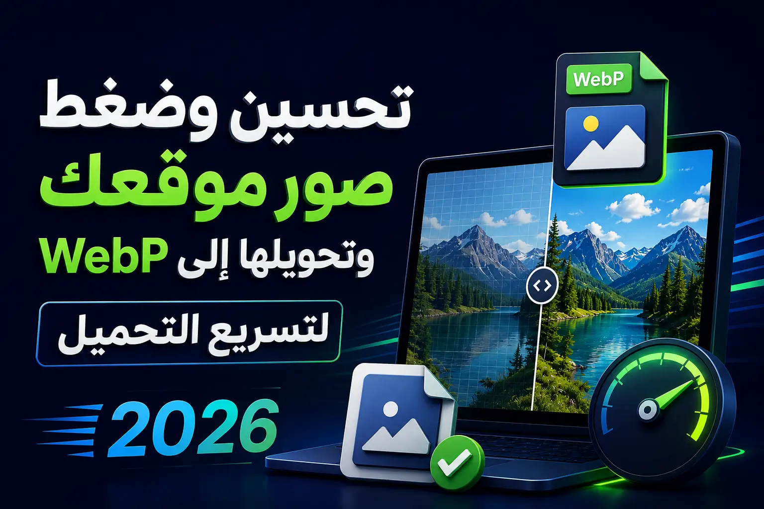 تحسين وضغط صور موقعك وتحويلها إلى WebP لتسريع التحميل 2026: الدليل الشامل لزيادة سرعة الموقع وتحسين SEO - مرام هوست