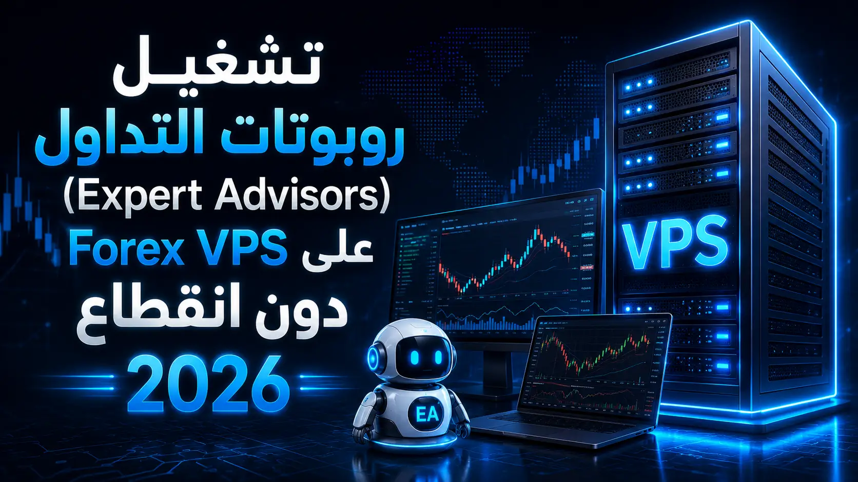 تشغيل روبوتات التداول (Expert Advisors) على Forex VPS دون انقطاع 2026 - مرام هوست