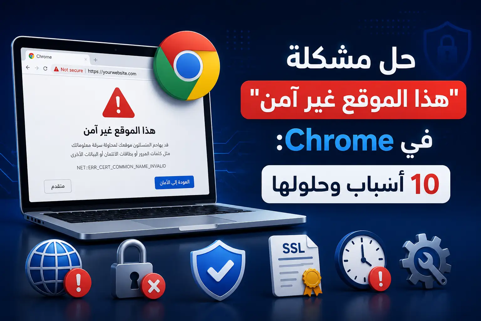حل مشكلة "هذا الموقع غير آمن" في Chrome: 10 أسباب وحلولها - مرام هوست