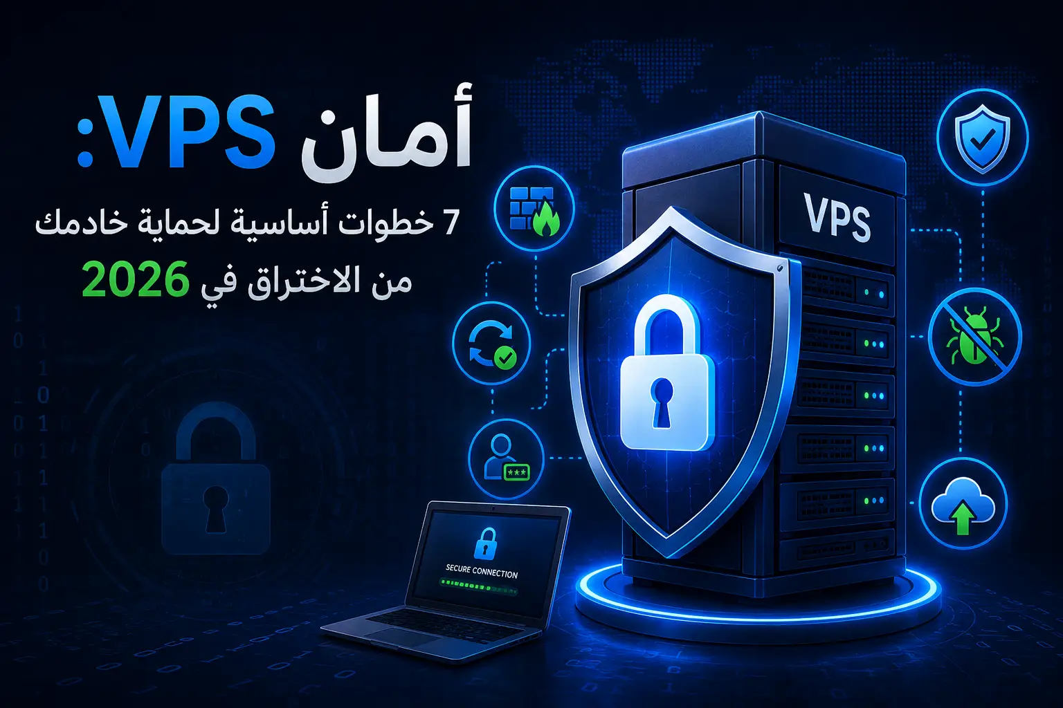 أمان VPS: 7 خطوات أساسية لحماية خادمك من الاختراق في 2026 - مرام هوست