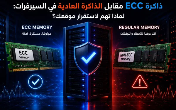 ذاكرة ECC مقابل الذاكرة العادية في السيرفرات: لماذا تهم لاستقرار موقعك؟ - مرام هوست