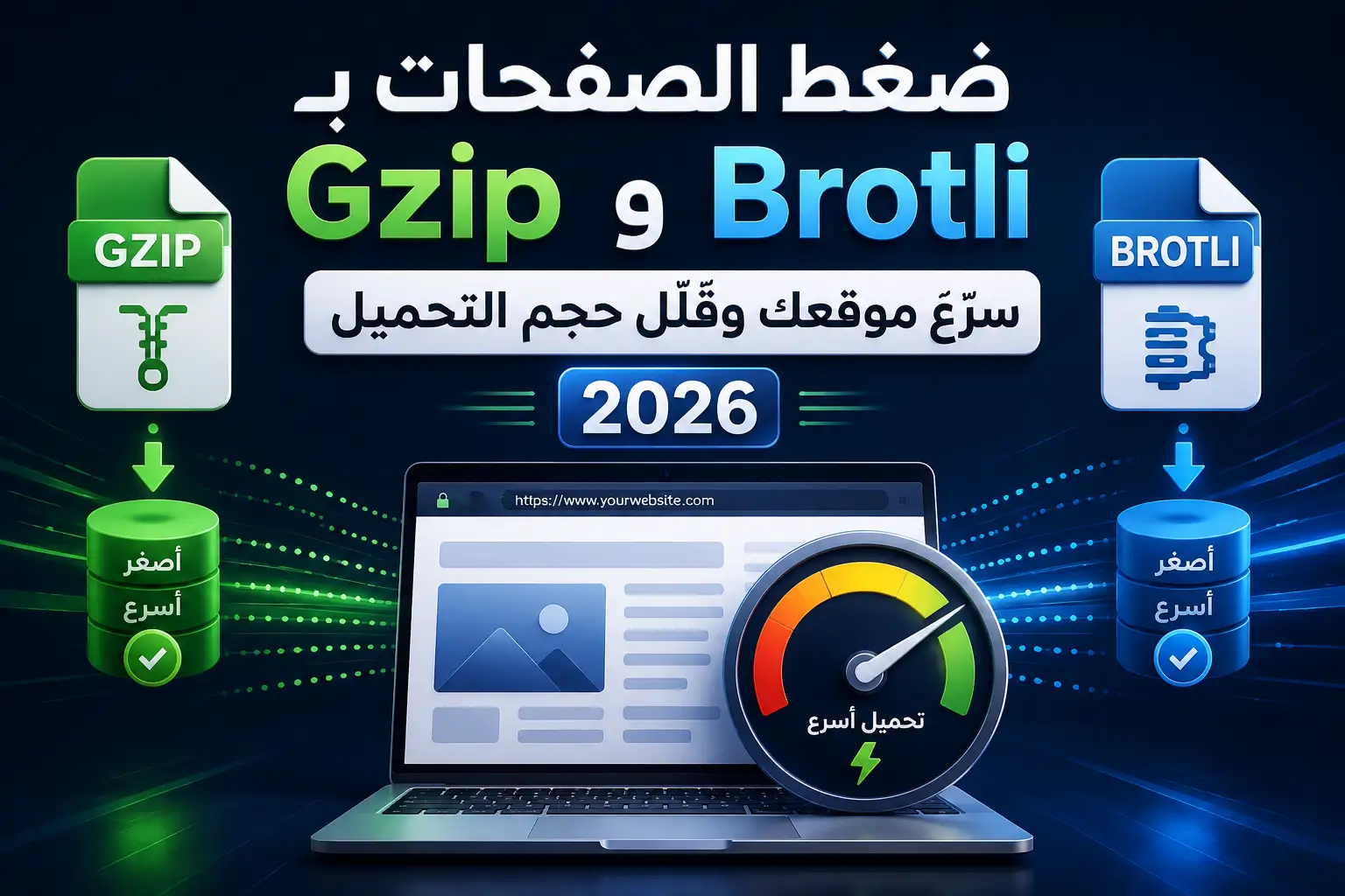 ضغط الصفحات بـ Gzip وBrotli: سرّع موقعك وقلّل حجم التحميل 2026 - مرام هوست