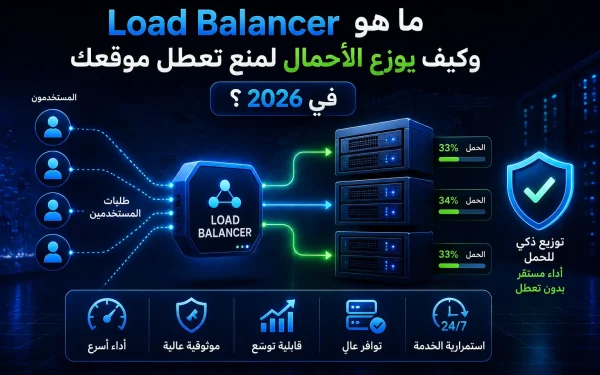 ما هو Load Balancer وكيف يوزع الأحمال لمنع تعطل موقعك في 2026؟ - مرام هوست