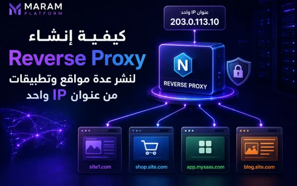 كيفية إنشاء Reverse Proxy لنشر عدة مواقع وتطبيقات من عنوان IP واحد - مرام هوست