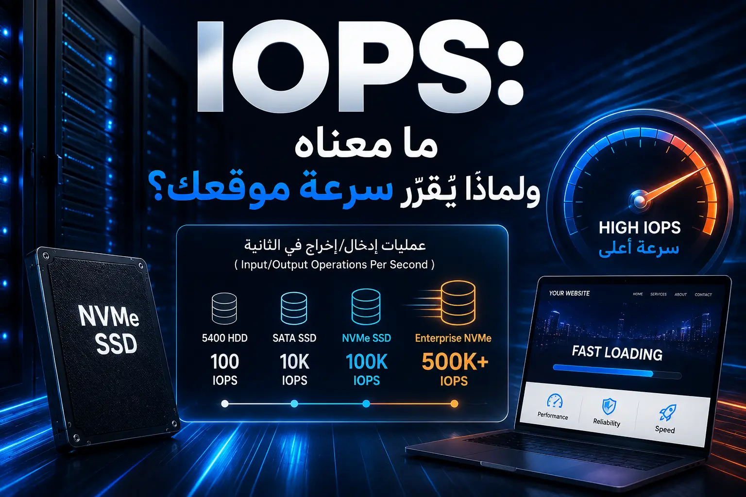 IOPS: ما معناه ولماذا يقرّر سرعة موقعك؟ دليل 2026 - مرام هوست