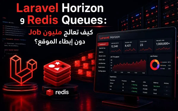 Laravel Horizon وRedis Queues: كيف تعالج مليون Job دون إبطاء الموقع؟ - مرام هوست