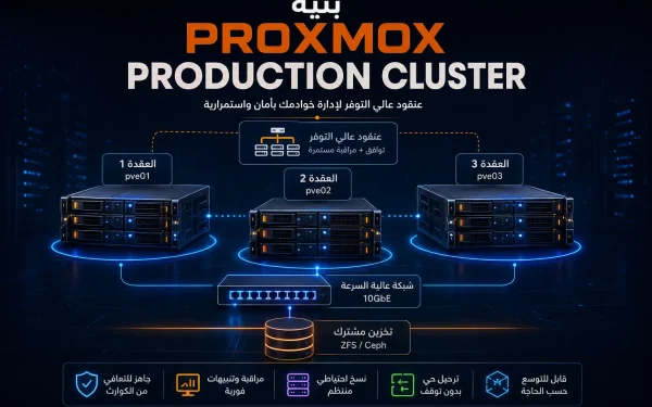 Proxmox Production Cluster: التصميم الصحيح للشركات ومراكز البيانات - مرام هوست