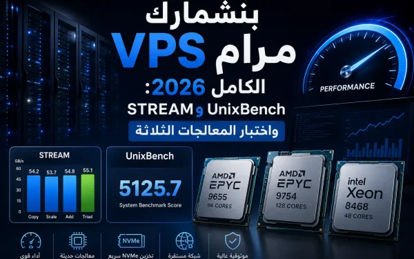 بنشمارك VPS مرام الكامل 2026: STREAM وUnixBench واختبار المعالجات الثلاثة - مرام هوست