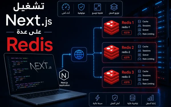 تشغيل Next.js على عدة Servers: Redis وShared Cache وLoad Balancer - مرام هوست