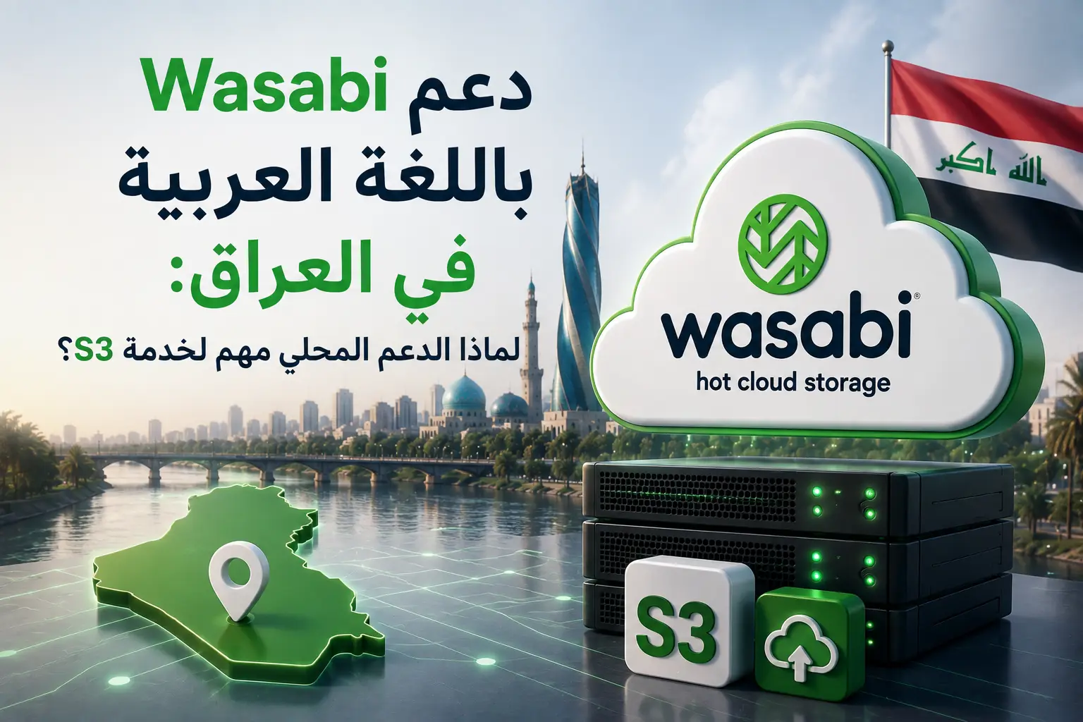 دعم Wasabi باللغة العربية في العراق: لماذا الدعم المحلي مهم لخدمة S3؟ - مرام هوست