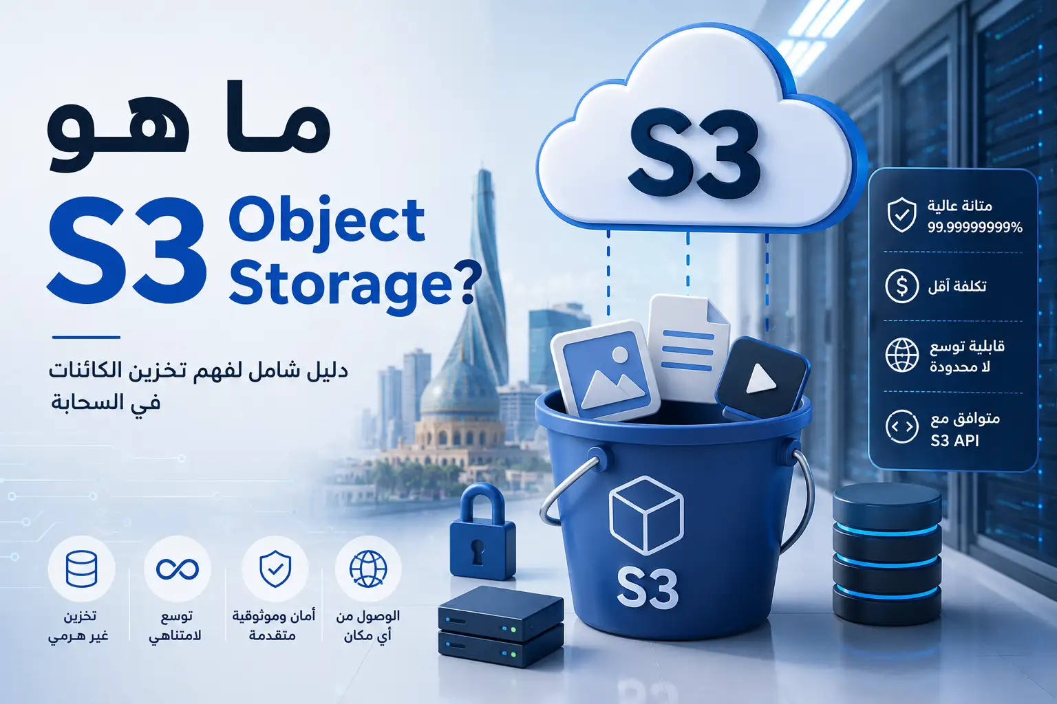ما هو S3 Object Storage؟ دليل كامل للشركات والمطورين في العراق 2026 - مرام هوست