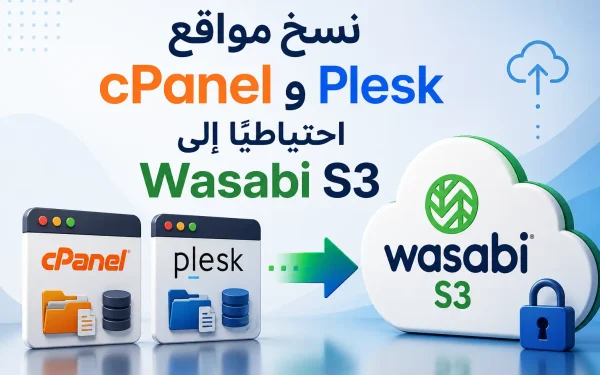 نسخ مواقع cPanel وPlesk احتياطيًا إلى Wasabi S3: دليل Website Cloud Backup لأصحاب المواقع وشركات الاستضافة - مرام هوست