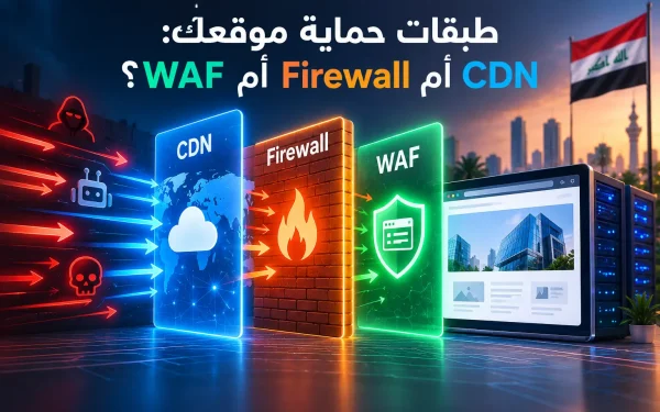 طبقات حماية موقعك: CDN أم Firewall أم WAF؟ دليل شامل 2026 - مرام هوست