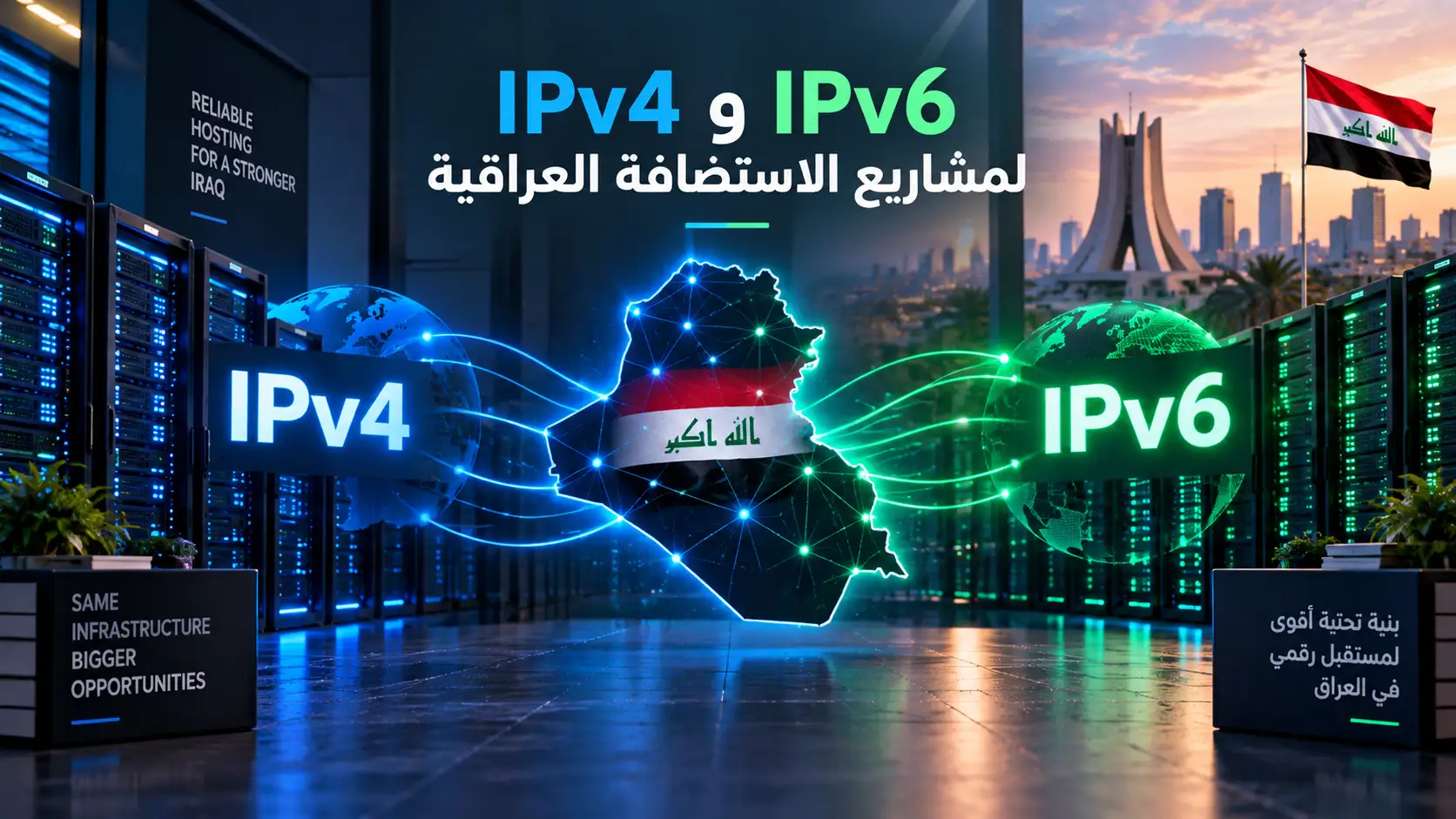IPv4 وIPv6 لمشاريع الاستضافة العراقية: خطة انتقال عملية - مرام هوست