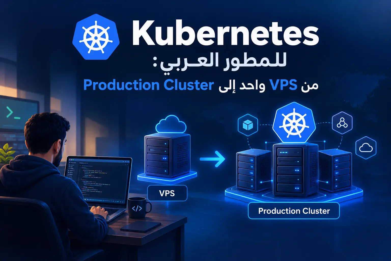 Kubernetes للمطور العربي: من VPS واحد إلى Production Cluster - مرام هوست
