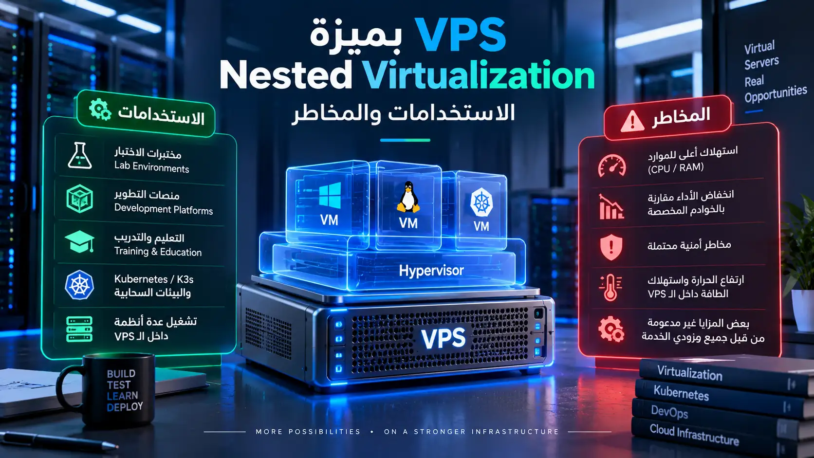 VPS بميزة Nested Virtualization: الاستخدامات والمخاطر - مرام هوست