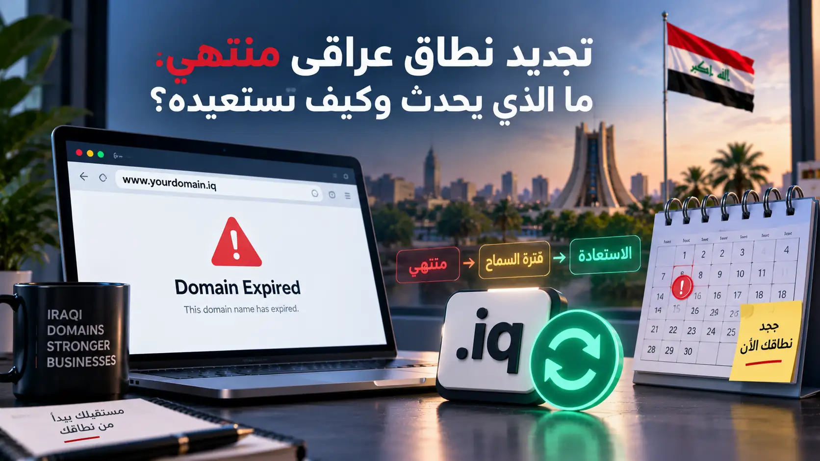 تجديد نطاق عراقي منتهي: ما الذي يحدث وكيف تستعيده؟ - مرام هوست