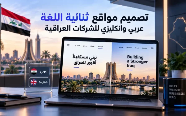 تصميم مواقع ثنائية اللغة عربي وانكليزي للشركات العراقية - مرام هوست